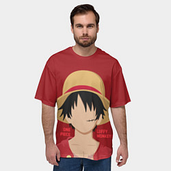 Футболка оверсайз мужская Luffy, цвет: 3D-принт — фото 2