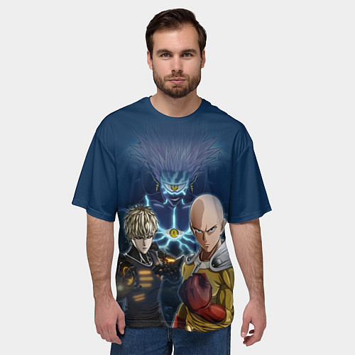 Мужская футболка оверсайз One Punch Man / 3D-принт – фото 3