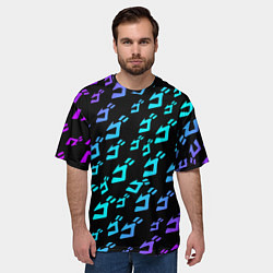 Футболка оверсайз мужская JOJOS BIZARRE ADVENTURE, цвет: 3D-принт — фото 2