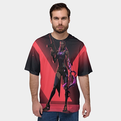 Мужская футболка оверсайз Lover of Reyna / 3D-принт – фото 3