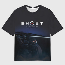 Футболка оверсайз мужская Ghost of Tsushima, цвет: 3D-принт