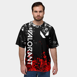 Футболка оверсайз мужская VALORANT, цвет: 3D-принт — фото 2