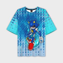 Футболка оверсайз мужская Metal Sonic, цвет: 3D-принт
