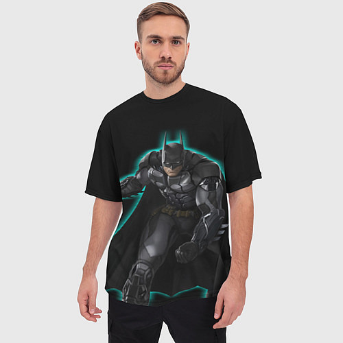 Мужская футболка оверсайз Batman: Arkham Knight / 3D-принт – фото 3