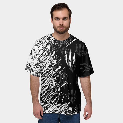 Мужская футболка оверсайз The Witcher / 3D-принт – фото 3