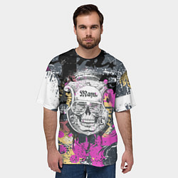 Футболка оверсайз мужская Череп, цвет: 3D-принт — фото 2