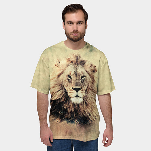 Мужская футболка оверсайз Lion King / 3D-принт – фото 3