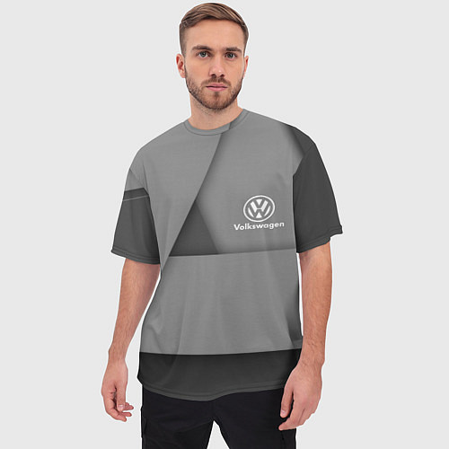 Мужская футболка оверсайз VOLKSWAGEN / 3D-принт – фото 3