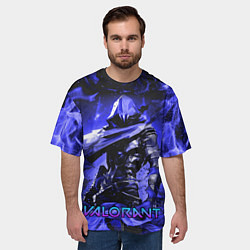 Футболка оверсайз мужская VALORANT OMEN, цвет: 3D-принт — фото 2