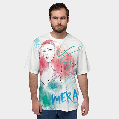 Мужская футболка оверсайз MERA / 3D-принт – фото 3