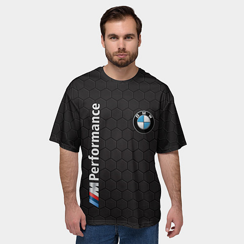 Мужская футболка оверсайз BMW / 3D-принт – фото 3