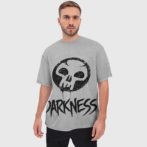 Мужская футболка оверсайз Emblems Darkness / 3D-принт – фото 3