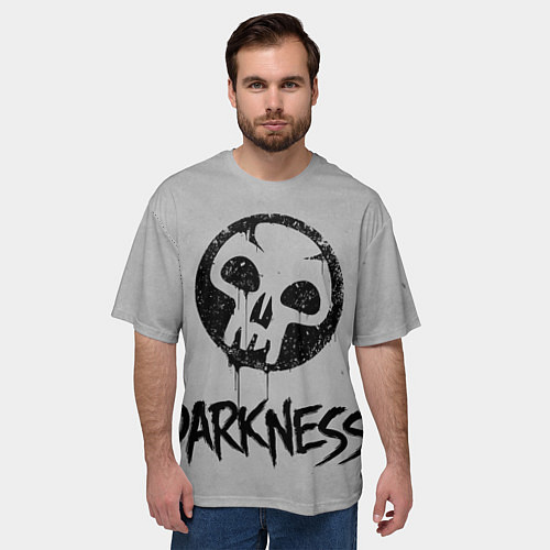 Мужская футболка оверсайз Emblems Darkness / 3D-принт – фото 3