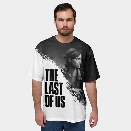 Мужская футболка оверсайз THE LAST OF US 2 / 3D-принт – фото 3