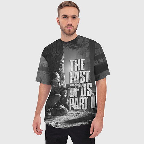 Мужская футболка оверсайз THE LAST OF US 2 / 3D-принт – фото 3