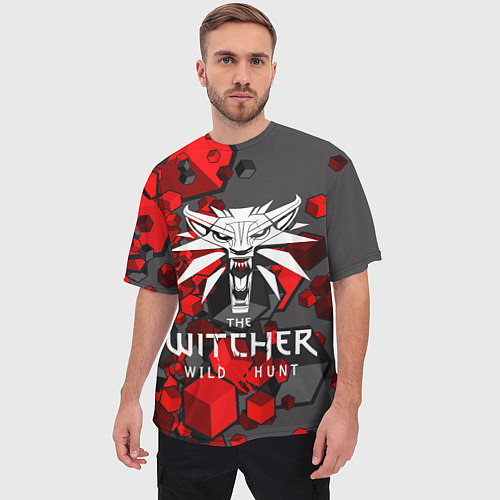 Мужская футболка оверсайз The Witcher / 3D-принт – фото 3
