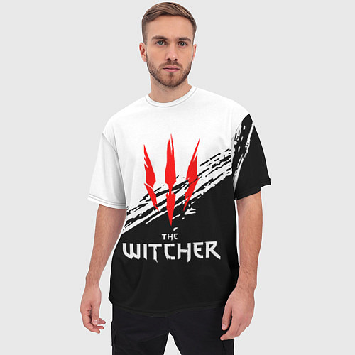 Мужская футболка оверсайз The Witcher / 3D-принт – фото 3
