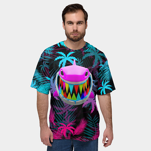 Мужская футболка оверсайз 6IX9INE 69 / 3D-принт – фото 3