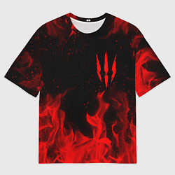 Футболка оверсайз мужская ВЕДЬМАК 3 ГЕРАЛЬТ КОГОТЬ, цвет: 3D-принт
