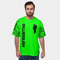 Футболка оверсайз мужская BILLIE EILISH БИЛЛИ АЙЛИШ, цвет: 3D-принт — фото 2