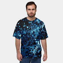 Футболка оверсайз мужская Абстракция жидкость, цвет: 3D-принт — фото 2