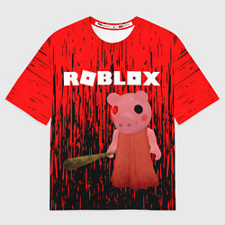 Футболка оверсайз мужская Roblox Piggy, цвет: 3D-принт