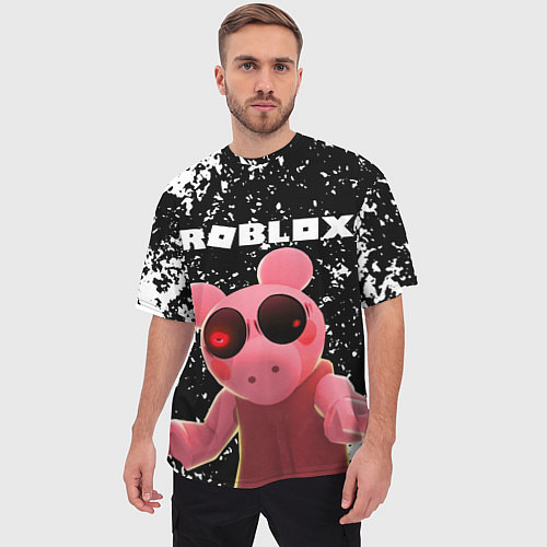 Мужская футболка оверсайз Roblox Piggy / 3D-принт – фото 3