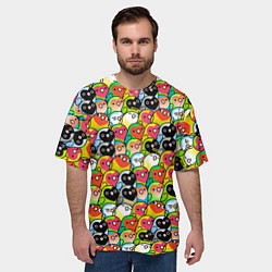 Футболка оверсайз мужская Папуги, цвет: 3D-принт — фото 2