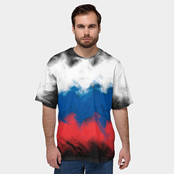 Футболка оверсайз мужская Россия, цвет: 3D-принт — фото 2