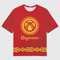 Футболка оверсайз мужская Киргизия, цвет: 3D-принт