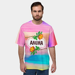 Футболка оверсайз мужская Алина, цвет: 3D-принт — фото 2