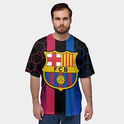Футболка оверсайз мужская BARSELONA, цвет: 3D-принт — фото 2