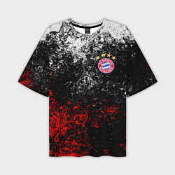 Футболка оверсайз мужская BAYERN MUNCHEN, цвет: 3D-принт