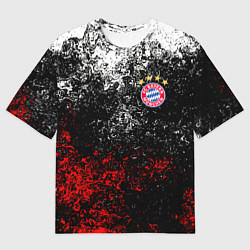 Футболка оверсайз мужская BAYERN MUNCHEN, цвет: 3D-принт