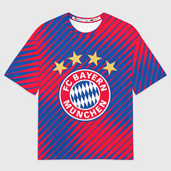 Футболка оверсайз мужская BAYERN MUNCHEN, цвет: 3D-принт
