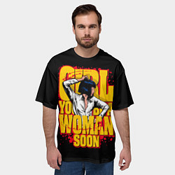 Футболка оверсайз мужская Криминальное чтиво, цвет: 3D-принт — фото 2