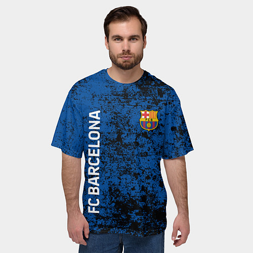 Мужская футболка оверсайз BARSELONA / 3D-принт – фото 3