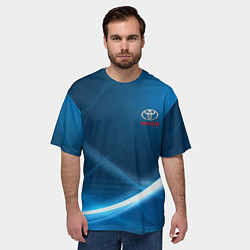 Футболка оверсайз мужская TOYOTA, цвет: 3D-принт — фото 2