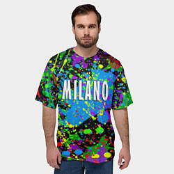 Футболка оверсайз мужская Milano - abstraction - Italy, цвет: 3D-принт — фото 2