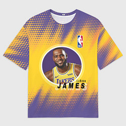 Футболка оверсайз мужская LeBron James, цвет: 3D-принт