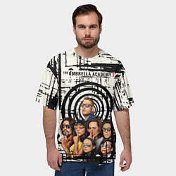 Футболка оверсайз мужская The Umbrella Academy, цвет: 3D-принт — фото 2