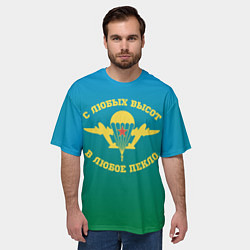 Футболка оверсайз мужская ВДВ, цвет: 3D-принт — фото 2