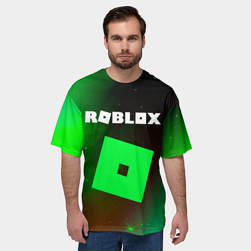 Мужская футболка оверсайз ROBLOX РОБЛОКС / 3D-принт – фото 3