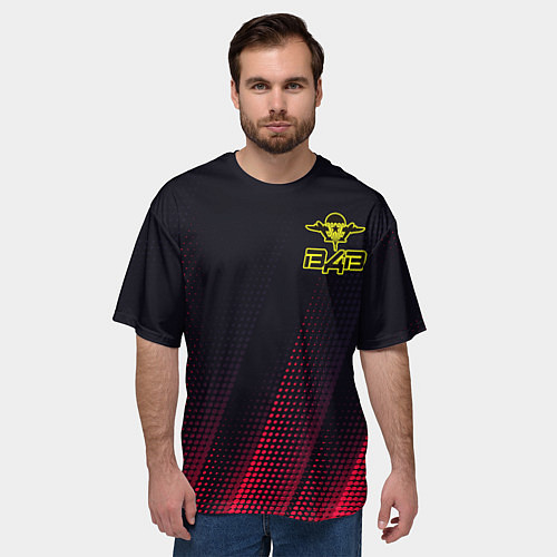Мужская футболка оверсайз ВДВ / 3D-принт – фото 3