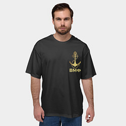 Футболка оверсайз мужская ВМФ С праздником, цвет: 3D-принт — фото 2