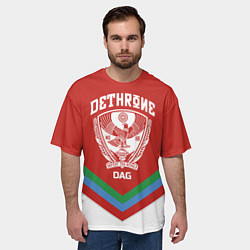 Футболка оверсайз мужская Дагестан, цвет: 3D-принт — фото 2