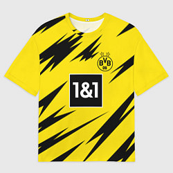 Футболка оверсайз мужская HAALAND Borussia Dortmund, цвет: 3D-принт