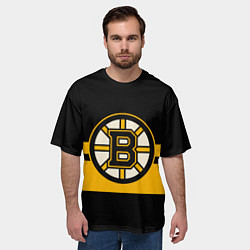 Футболка оверсайз мужская BOSTON BRUINS NHL, цвет: 3D-принт — фото 2