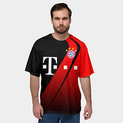 Футболка оверсайз мужская FC Bayern Munchen Форма, цвет: 3D-принт — фото 2
