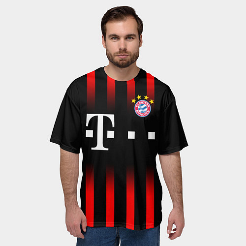 Мужская футболка оверсайз FC Bayern Munchen / 3D-принт – фото 3